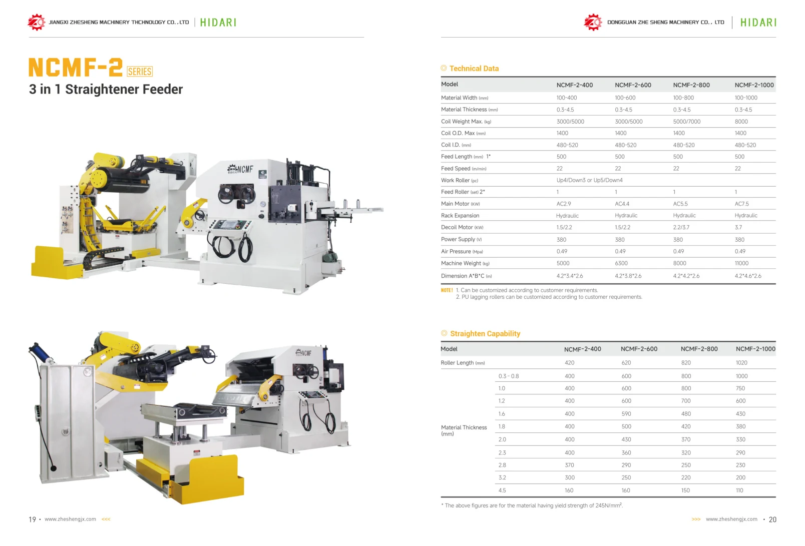 NCMF-2 Series catalog specification sheet